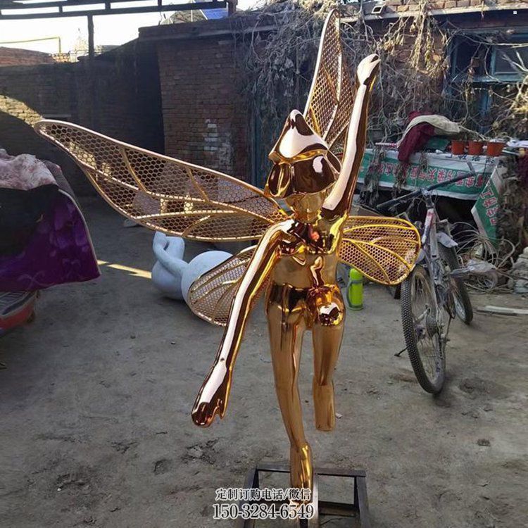 小精灵雕塑，抽象卡通雕塑，美陈人物摆件 (2)