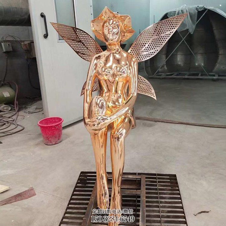 小精灵雕塑，抽象卡通雕塑，美陈人物摆件 (3)