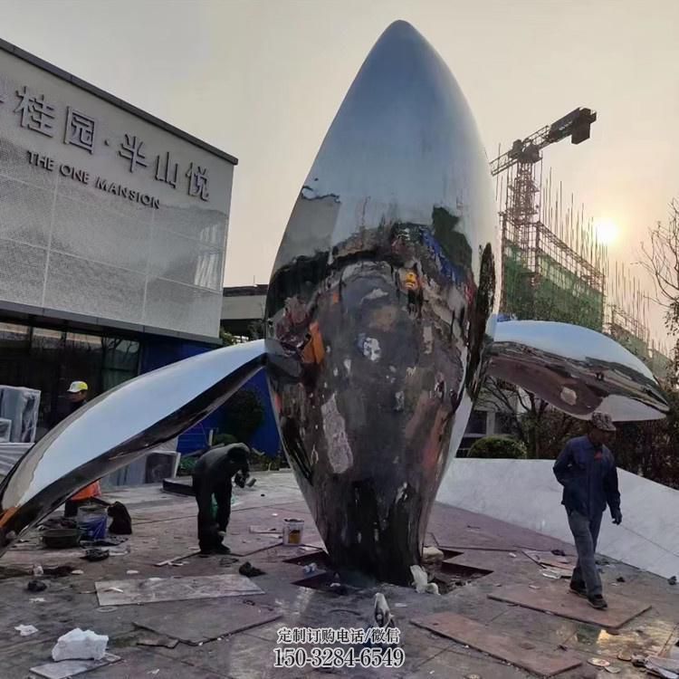 大型鲸鱼雕塑，镂空灯光原理，户外动物摆件