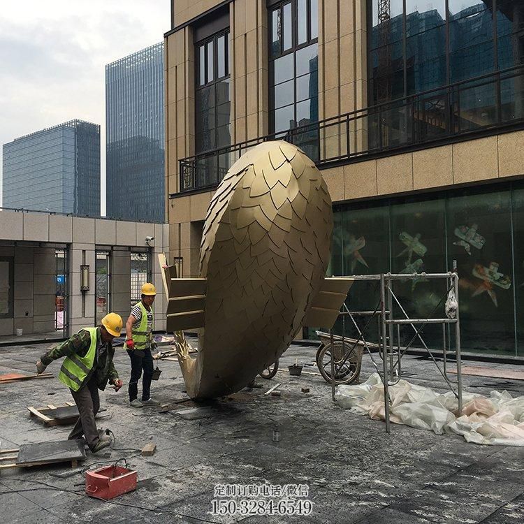 大型鲸鱼雕塑，镂空灯光原理，户外公园广场摆件 (20)