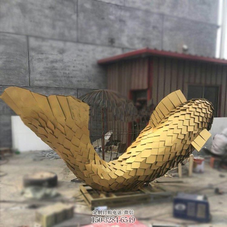 大型鲸鱼雕塑，镂空灯光原理，户外公园广场摆件 (18)