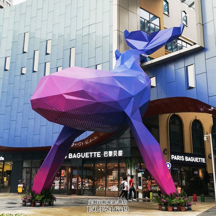 大型鲸鱼雕塑，镂空灯光原理，户外公园广场摆件 (15)