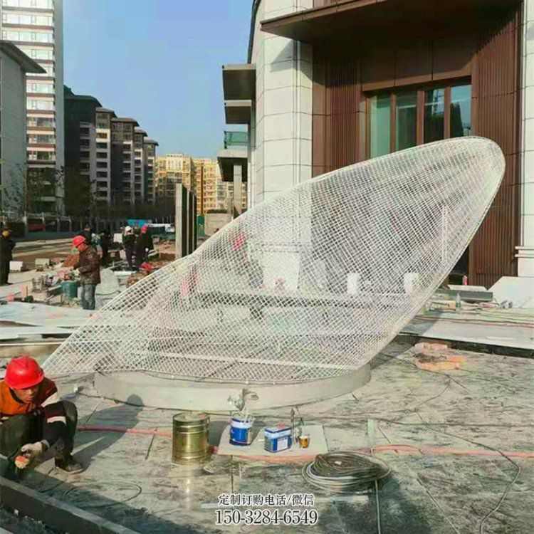 大型鲸鱼雕塑，镂空灯光原理，户外公园广场摆件 (23)